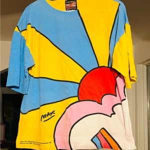 VINTAGE oversized short sleeves tee